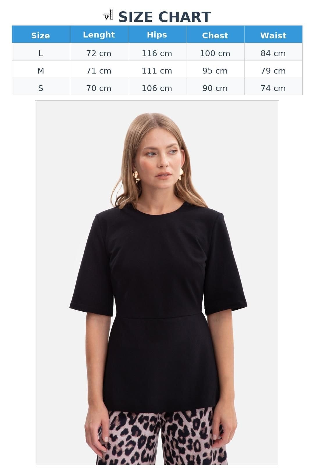 Love Lace Love Lace Women's Round Neck Smooth Sweatshirt Blouse in Black - 4