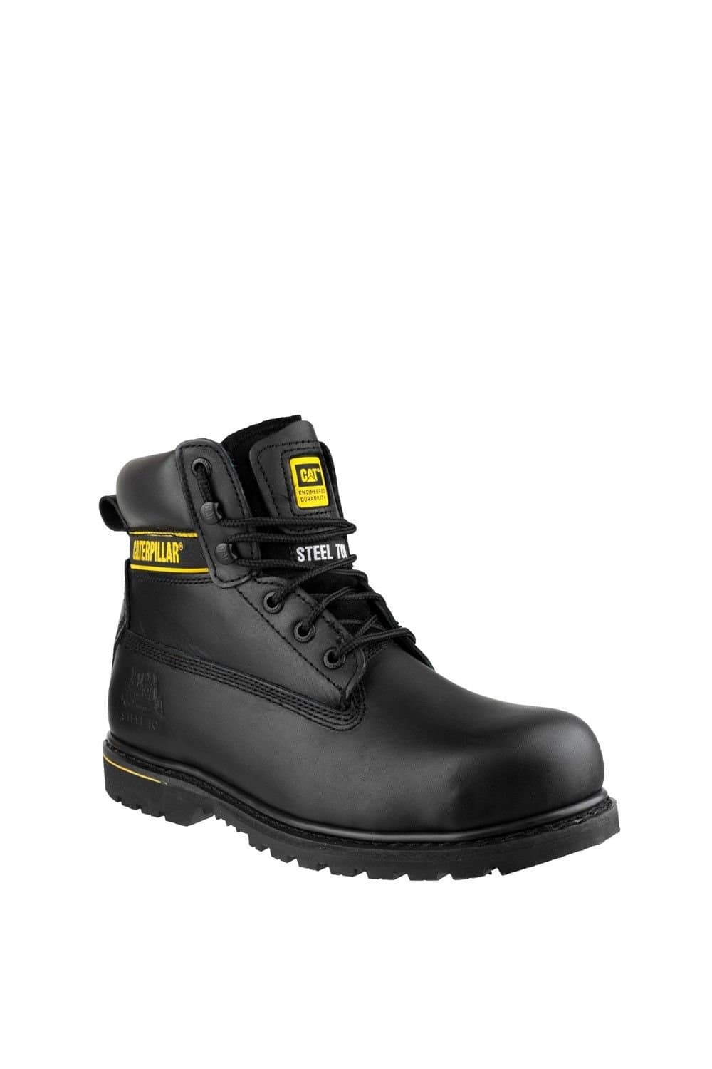 Caterpillar Caterpillar Men's Holton Black Leather Safety Boots