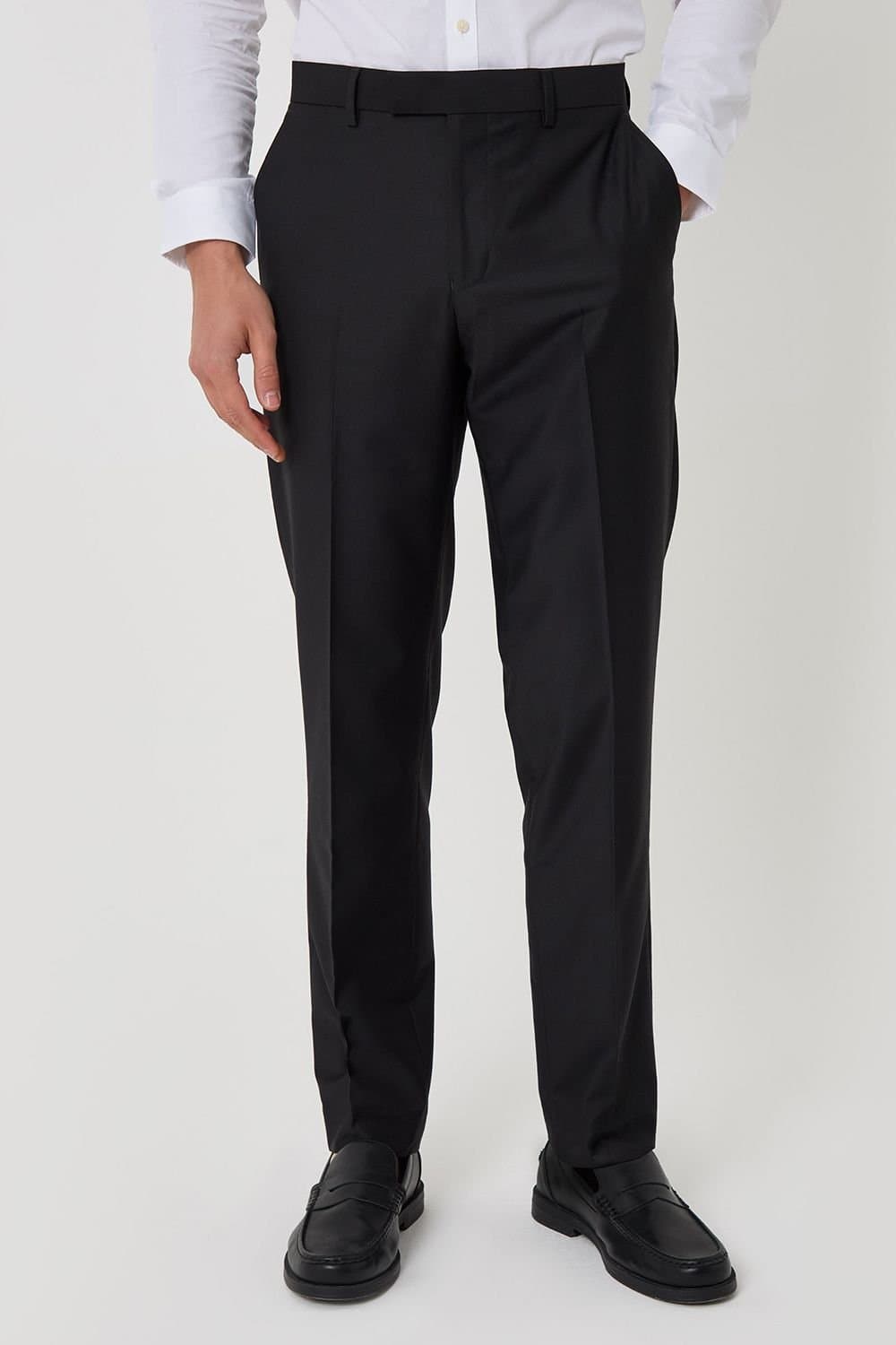 Threadbare Threadbare Men's Slim Fit Suit Trousers in Black