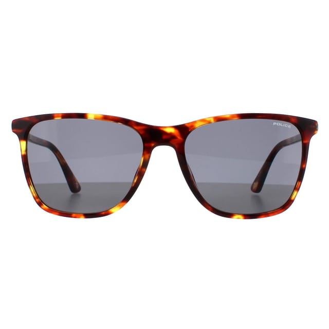 Police Police Men's Rectangle Medium Shiny Havana Grey Green SPLD45 Origins 46 Sunglasses in Brown - 2