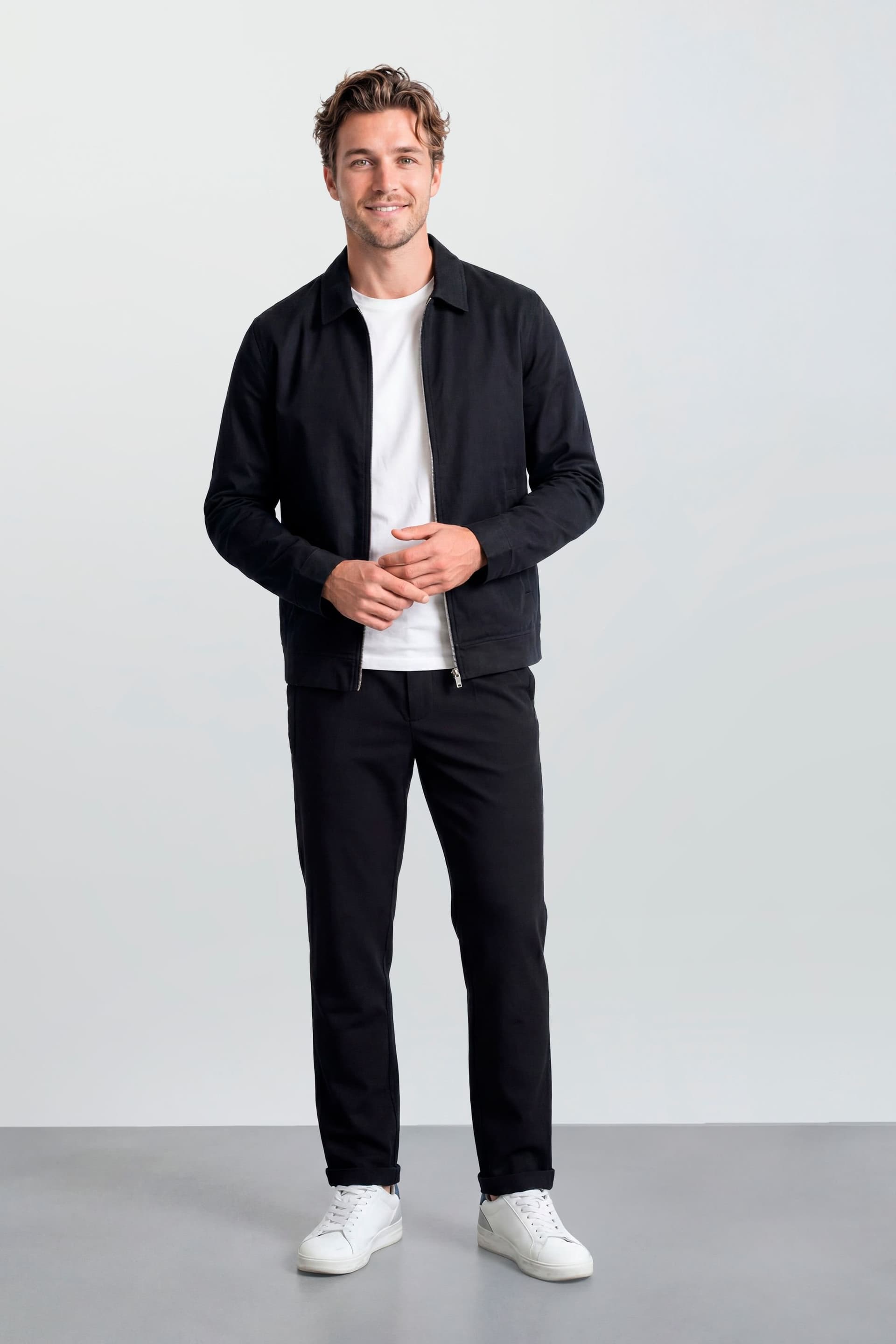 Burton Burton Men's Navy Cotton Harrington Jacket