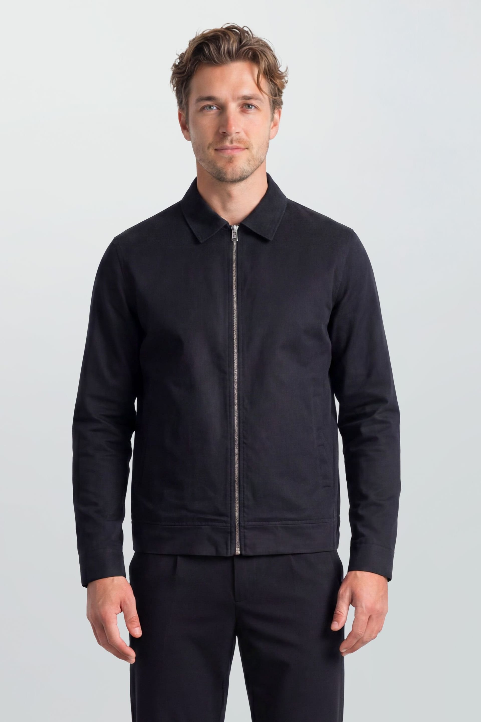 Burton Burton Men's Navy Cotton Harrington Jacket - 4