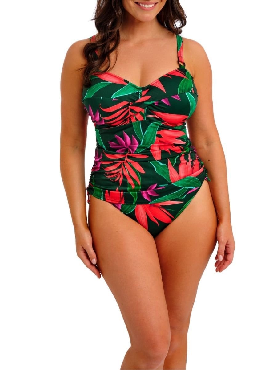 Fantasie Fantasie Women's Pichola Twist Front Tankini Top in Green - 4