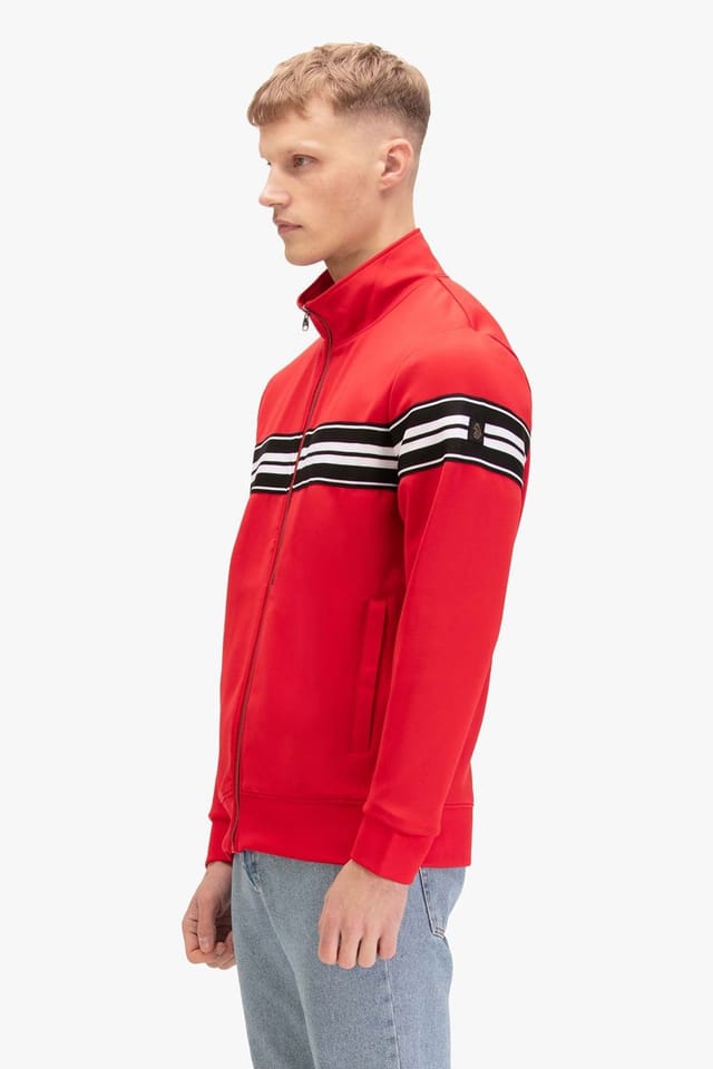 Luke 1977 Luke 1977 Men's Bonehead Zip Through Sweat in Red - 2