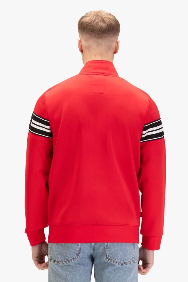 Luke 1977 Luke 1977 Men's Bonehead Zip Through Sweat in Red - 3