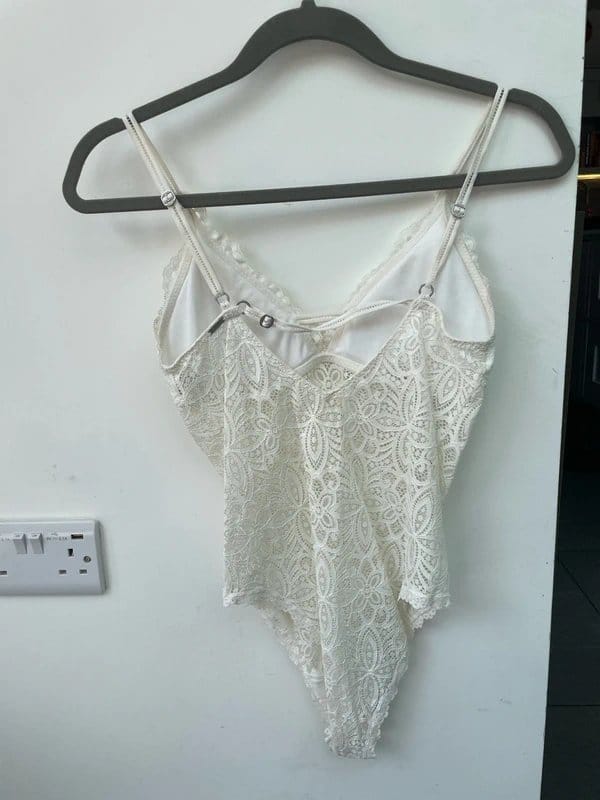 Gilly Hicks Cream Lace Bodysuit