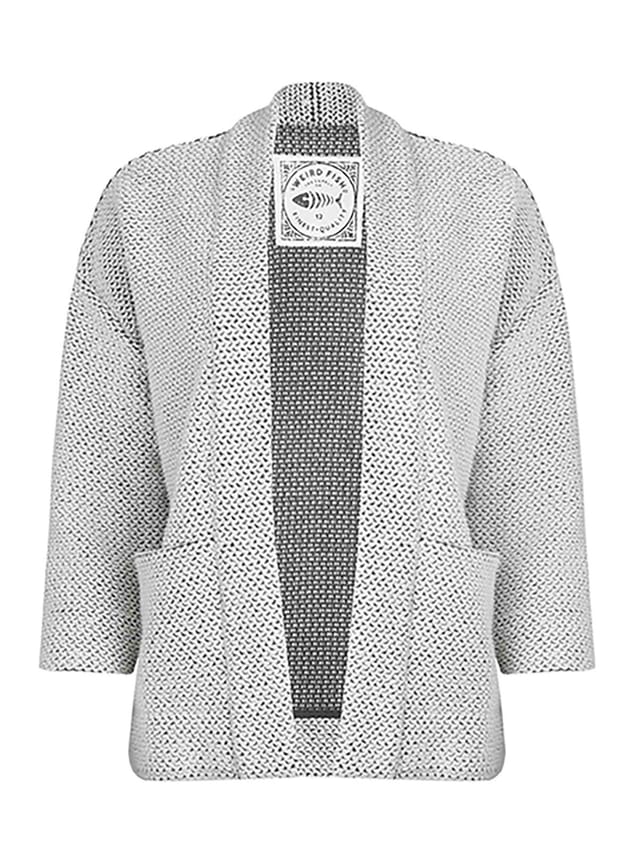 Weird Fish Weird Fish Women's Santosh Macaroni Kimono Cardigan in Ivory - 2