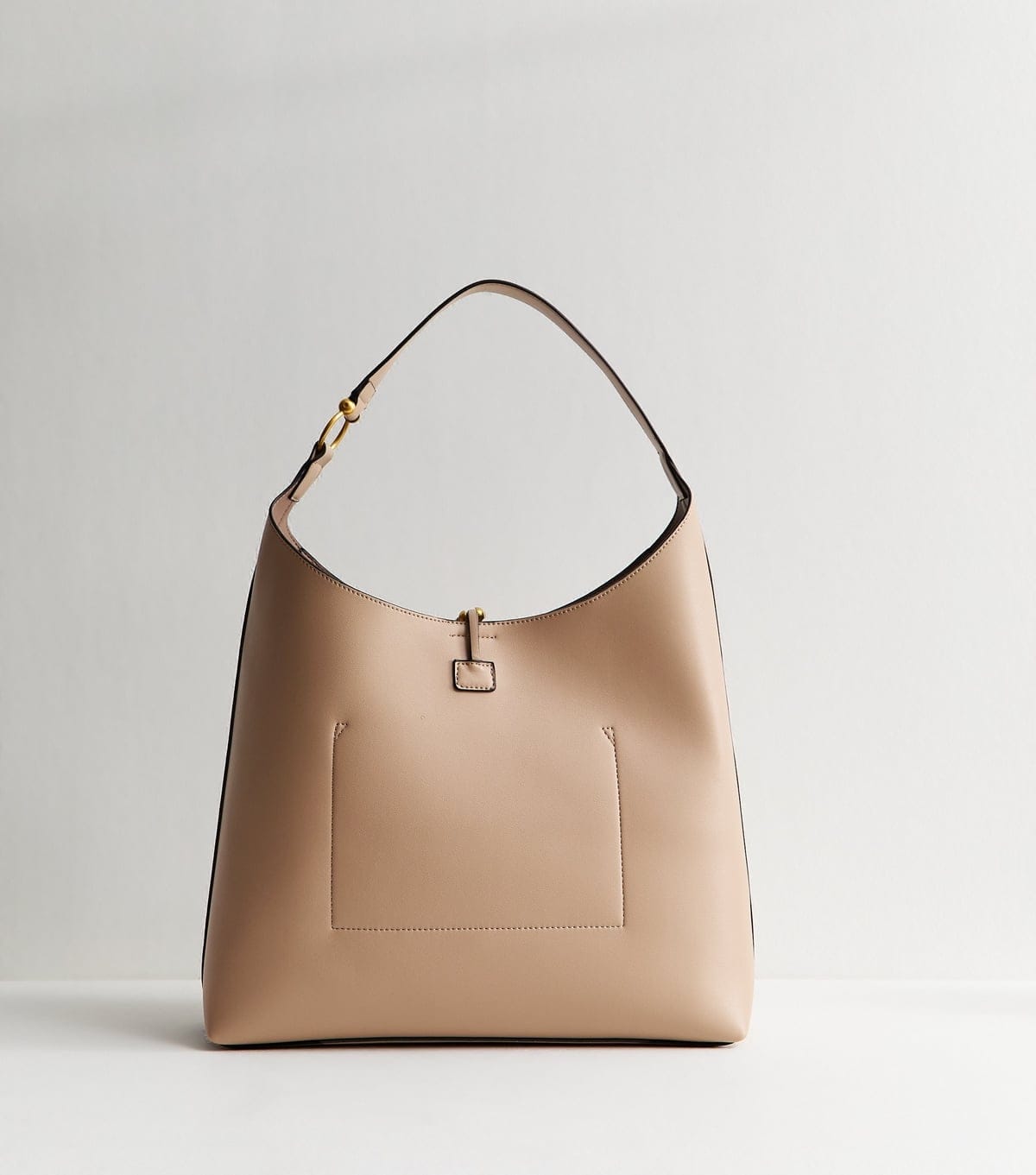 New Look Mink Faux Leather Tassel Hobo Tote Bag Vegan New Look - 4