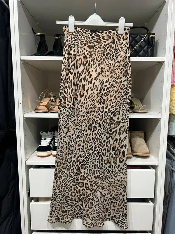 New Look Leopard Print Maxi Skirt