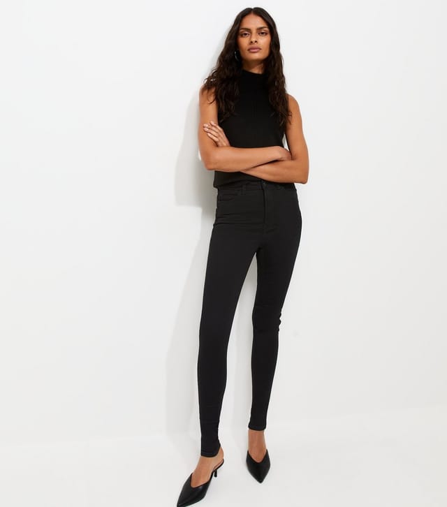 New Look Women's Tall Stay Black Lift & Shape Skinny Jeans New Look - 2