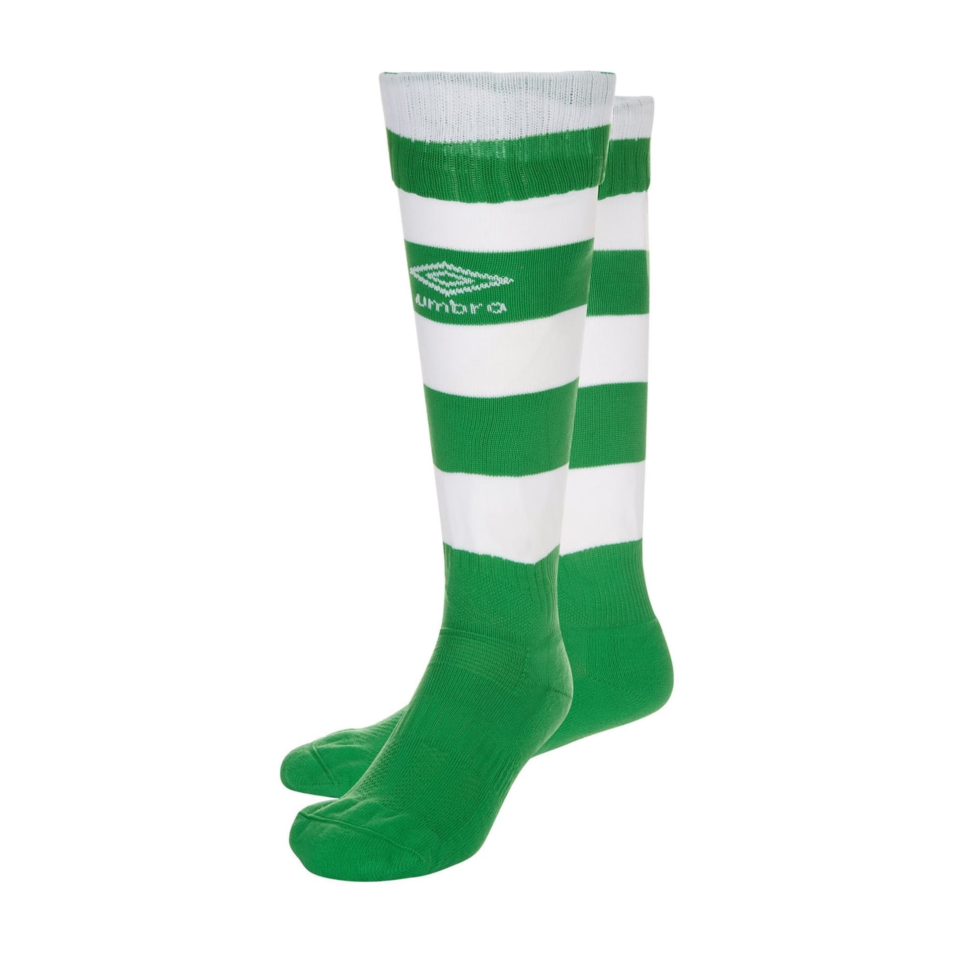 Umbro Umbro Men's Hooped Sock Leg in Green