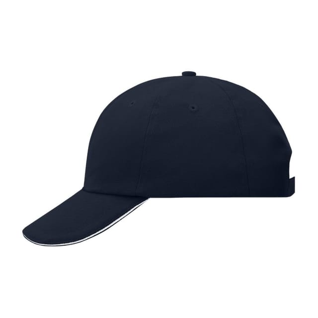 Myrtle Beach Myrtle Beach Men's Raver 6 Panel Sandwich Peak Baseball Cap in Navy - 3
