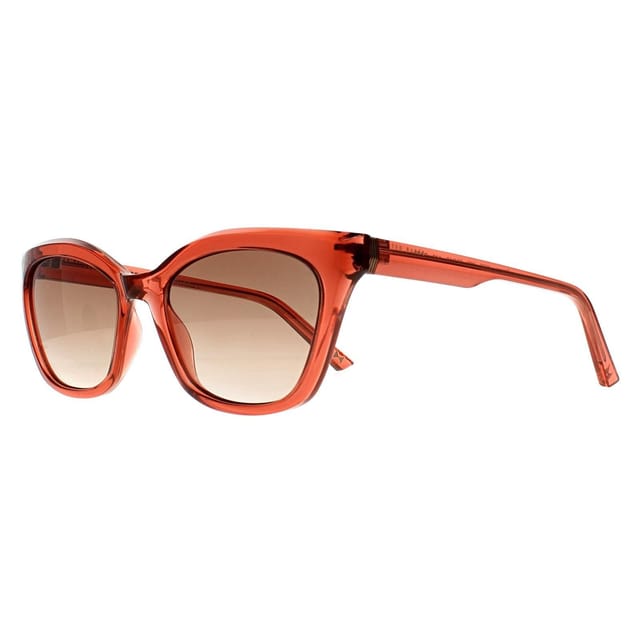 Ted Baker Ted Baker Women's Cat Eye Transparent Candy Cane Red Brown Grey Gradient TB1639 Tanner - 2