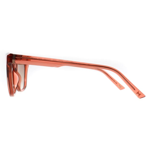 Ted Baker Ted Baker Women's Cat Eye Transparent Candy Cane Red Brown Grey Gradient TB1639 Tanner - 3