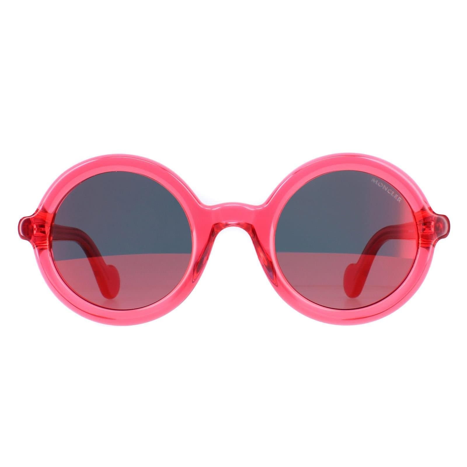 Moncler Moncler Women's Round Shiny Fuchsia Purple Gradient Mirrored ML0005