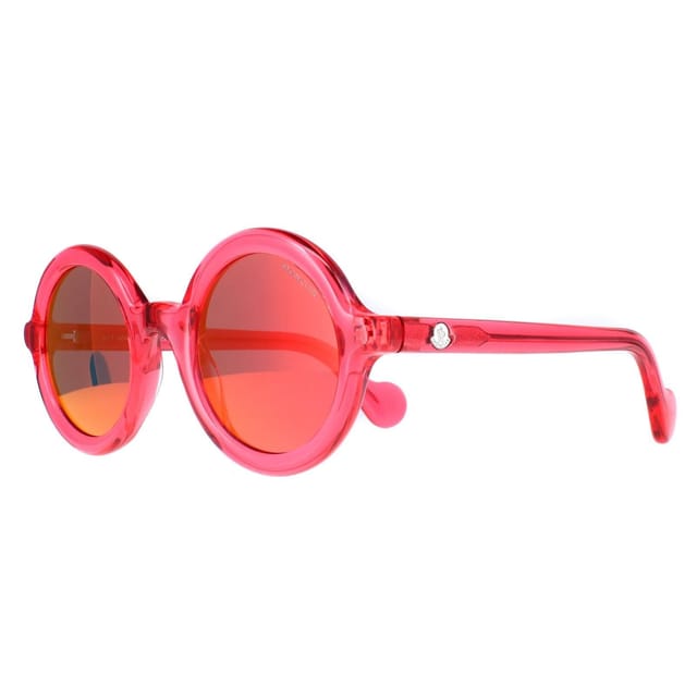 Moncler Moncler Women's Round Shiny Fuchsia Purple Gradient Mirrored ML0005 - 2