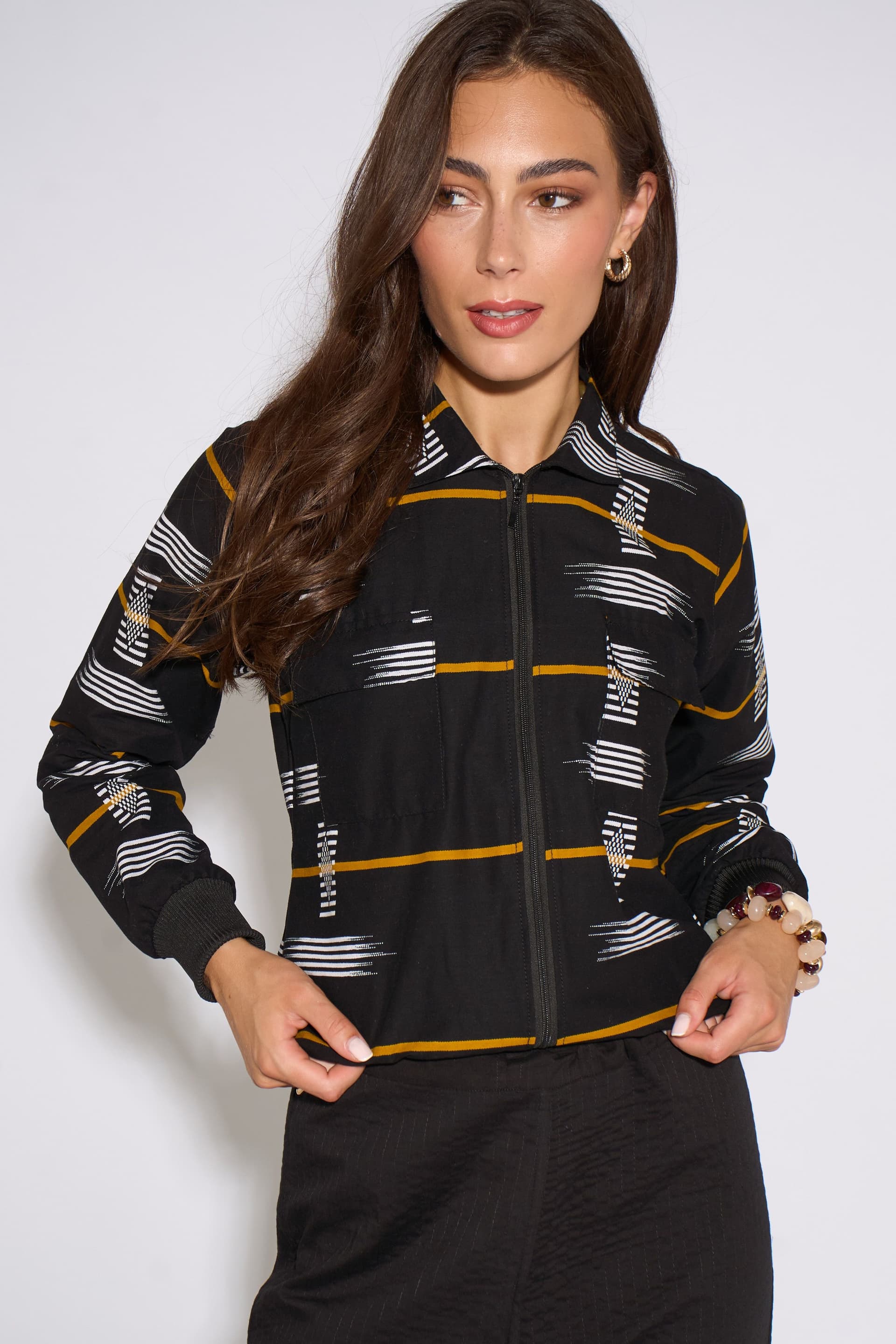 Dals Hart Dals Hart Women's AYEKO Black Bomber Jacket