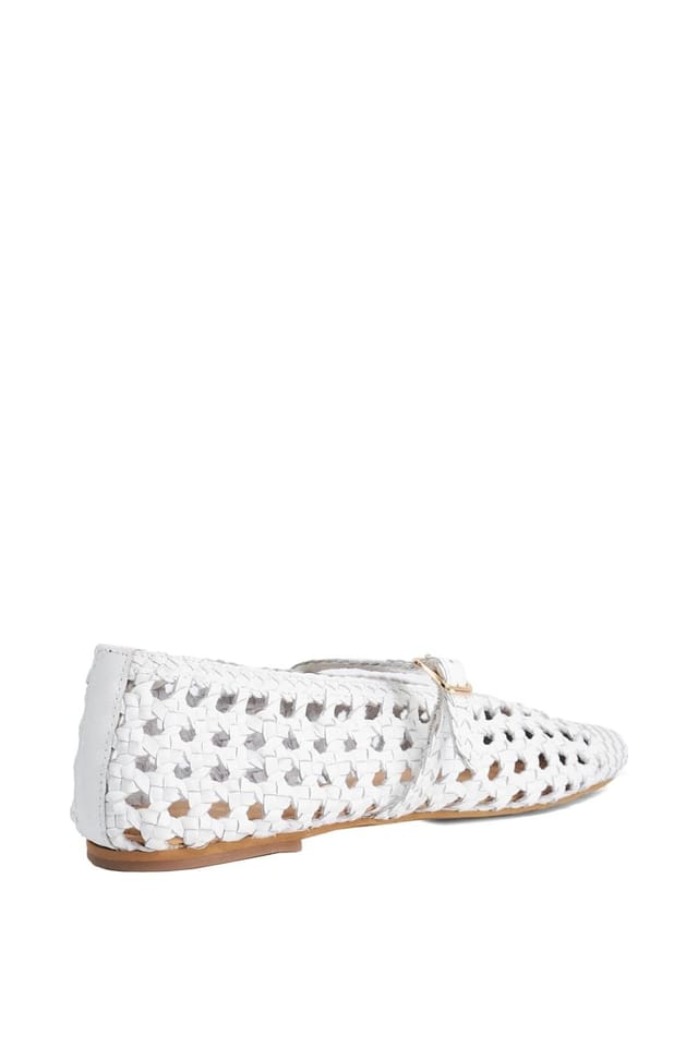 Dune London Dune London Women's 'Hazella' Leather Mary Janes in White - 3