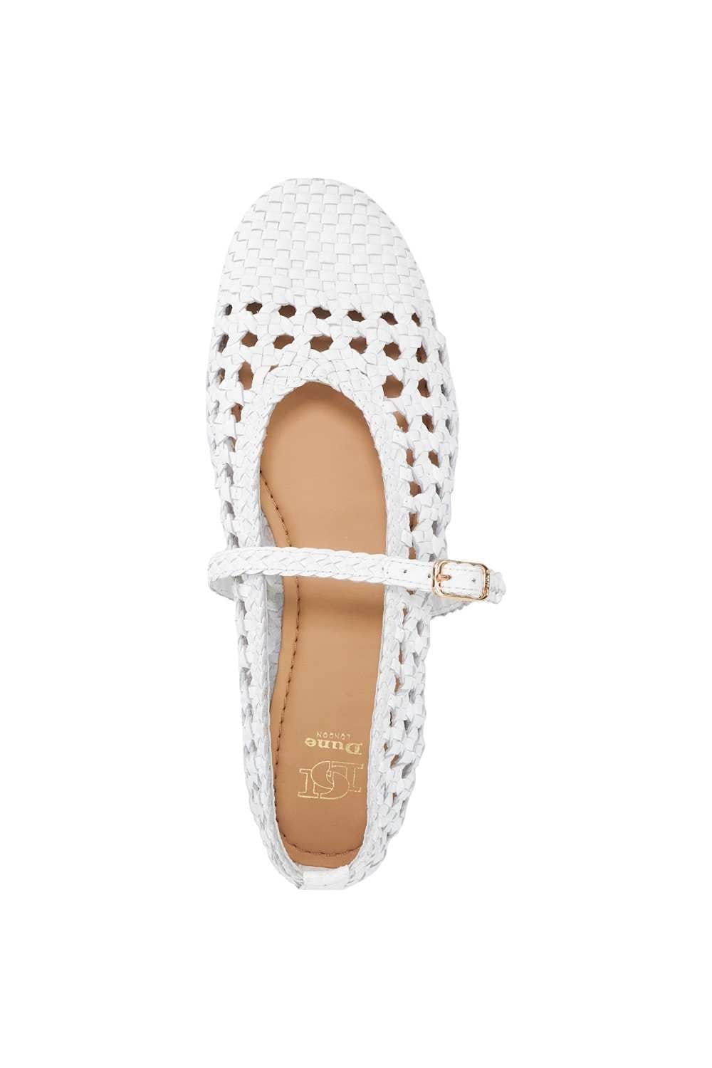 Dune London Dune London Women's 'Hazella' Leather Mary Janes in White - 4