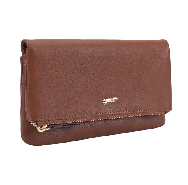 Paul Costelloe Paul Costelloe Women's Kiso Leather Purse in Tan - 2