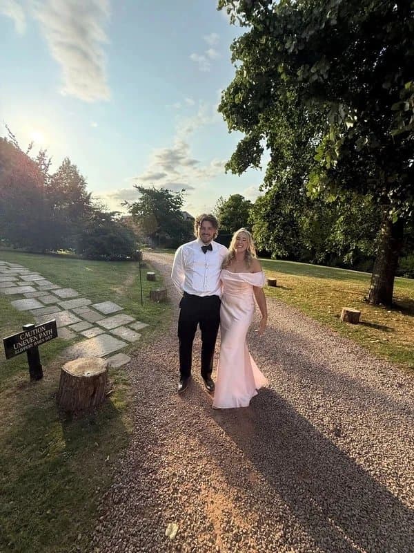 ASOS Asos design pink satin bridesmaids dress