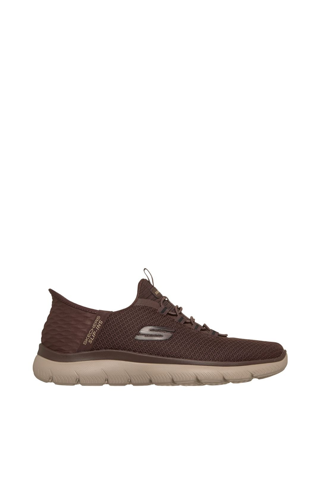 Skechers Skechers Men's SUMMITS HIGH RANGE Mesh Slip-Ins Sneaker W/ Memory Foam Brown - 3