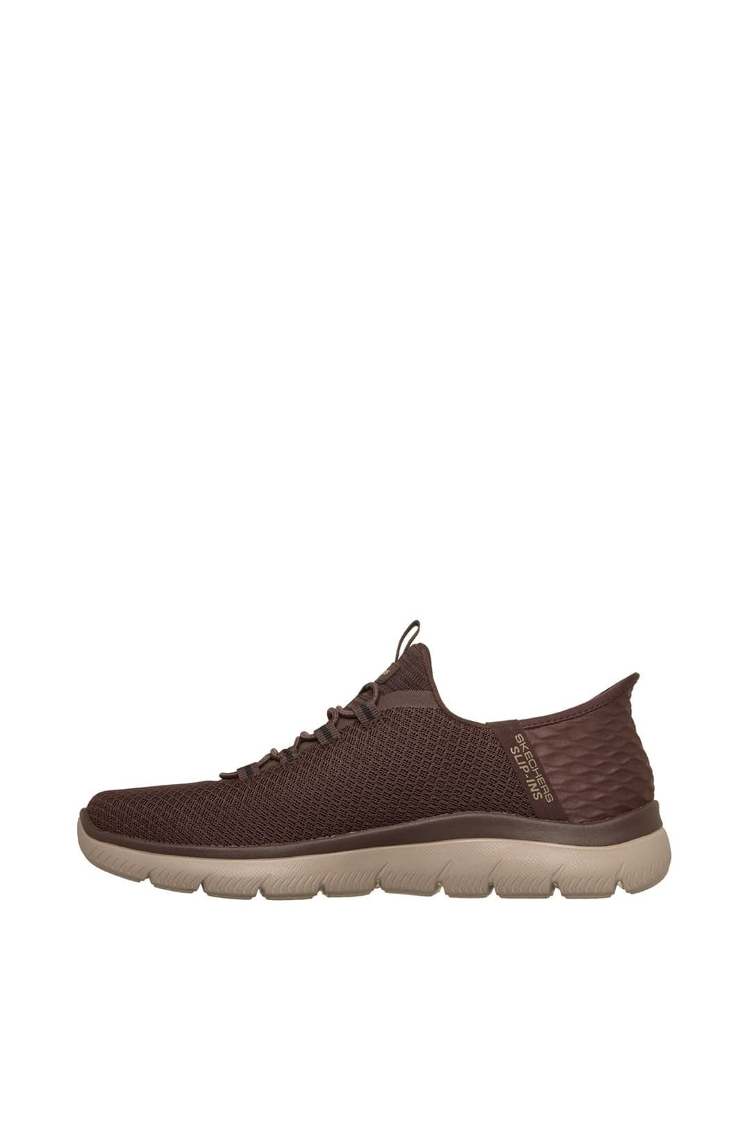 Skechers Skechers Men's SUMMITS HIGH RANGE Mesh Slip-Ins Sneaker W/ Memory Foam Brown - 4