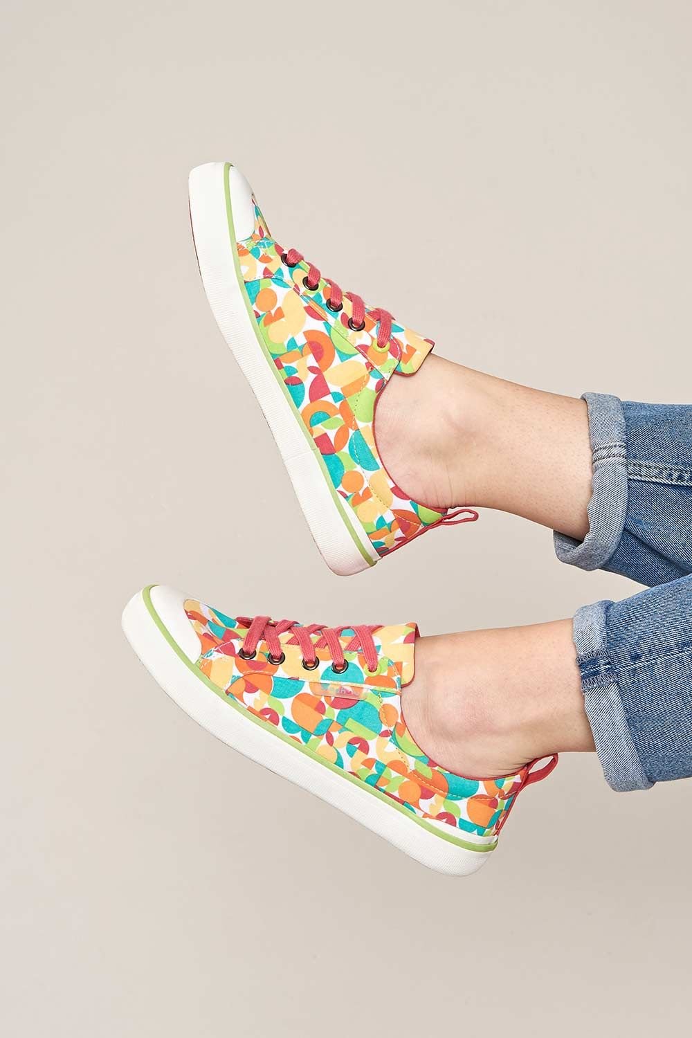 Moshulu Moshulu Women's 'Mousehall' Comfortable Lace Up Trainers - 3