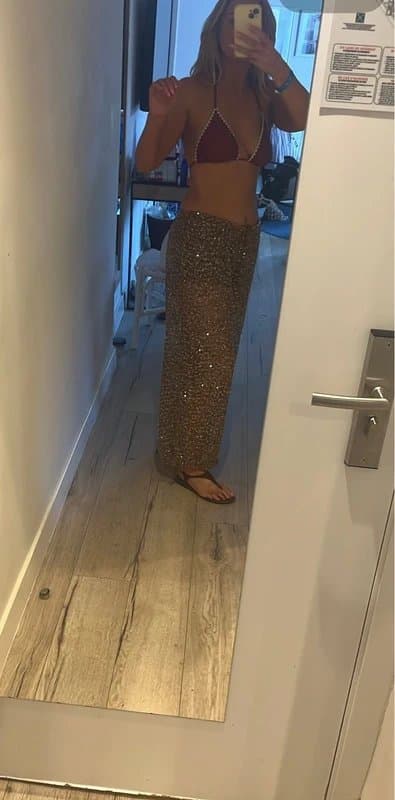 Bershka Bershka Embellished beach trousers