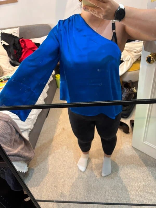 ASOS ASOS Blue one-shoulder top
