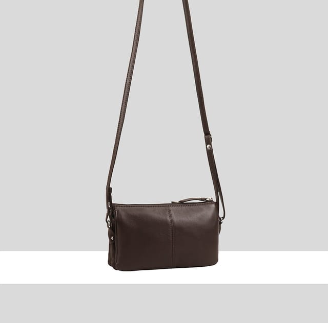 Dents Dents Women's Anaya Leather Cross Body Bag in Chocolate - 2