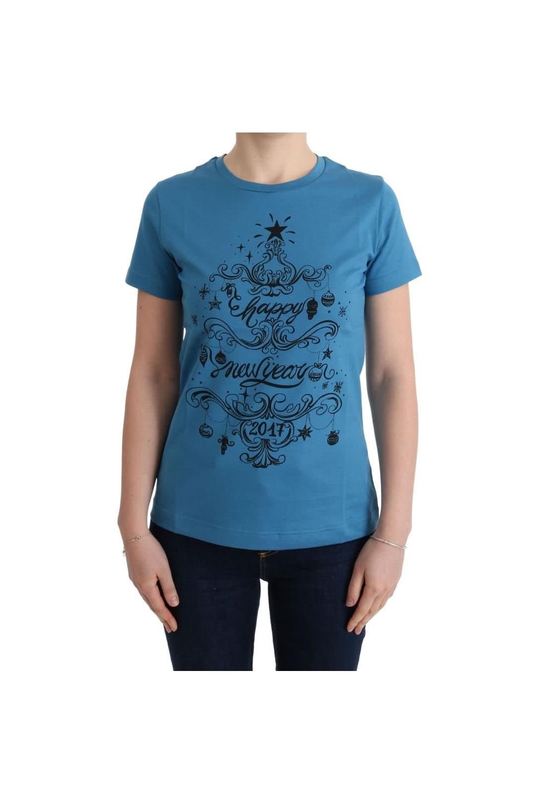 Dolce & Gabbana Dolce & Gabbana Blue Cotton 2017 Print T-Shirt