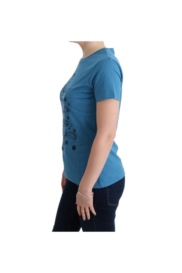 Dolce & Gabbana Dolce & Gabbana Women's Blue Cotton 2017 Motive T-Shirt - 2