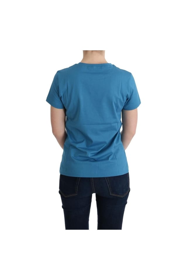 Dolce & Gabbana Dolce & Gabbana Women's Blue Cotton 2017 Motive T-Shirt - 3