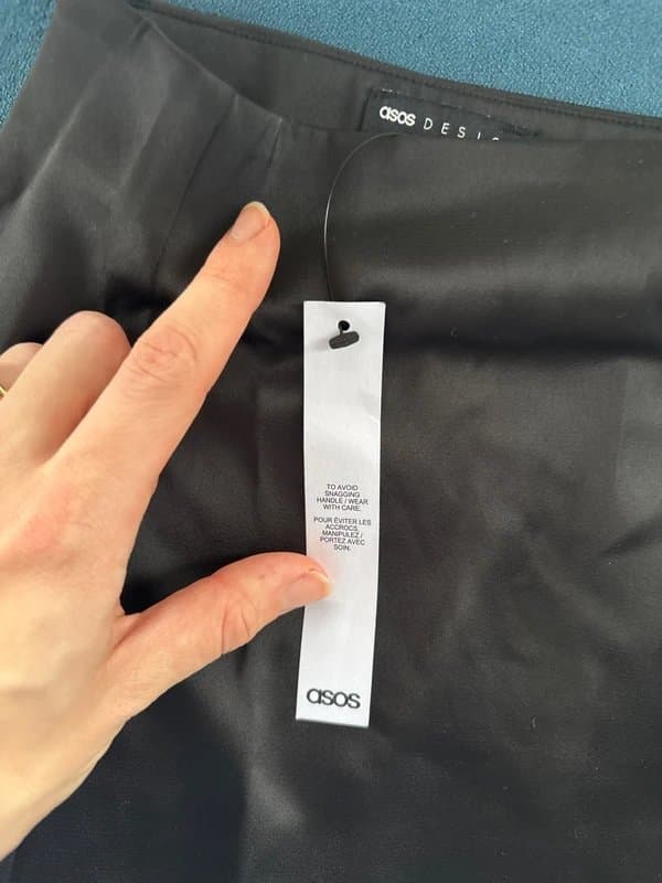ASOS ASOS short silk black skirt
