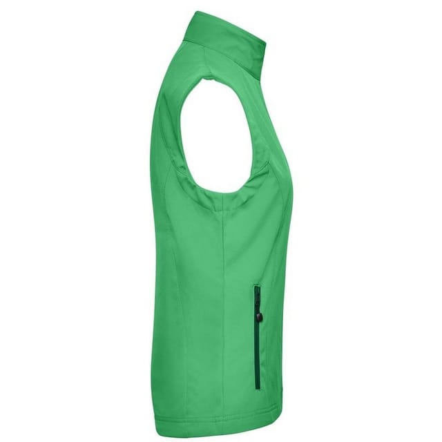James and Nicholson James and Nicholson Women's Softshell Gilet in Green - 3