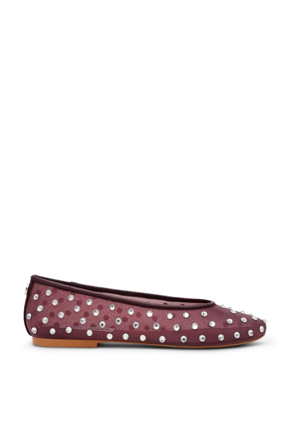 Steve Madden STEVE MADDEN Women's 'Viv Ballet Flat Red' Fabric Flats in Red