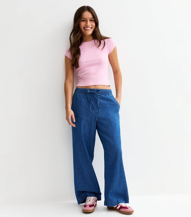 New Look Women's Petite Light Pink Ribbed Baby Tee New Look - 3