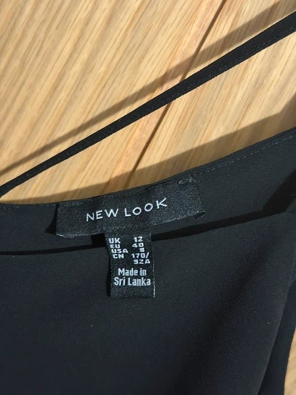 New Look New Look Black Cami Vest Size 12