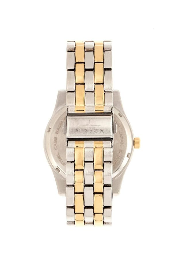 Elevon Elevon Men's Garrison Bracelet Watch with Date in Gold - 2
