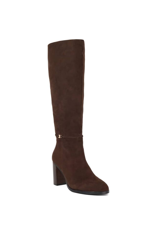Dune London Dune London Women's 'Starlling' Suede Knee High Boots in Brown - 2