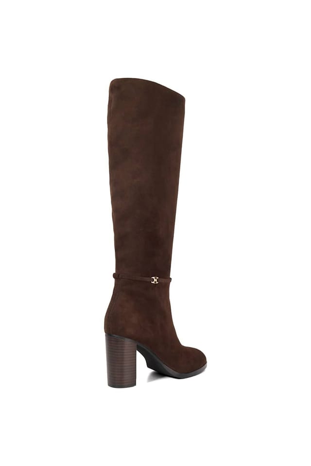 Dune London Dune London Women's 'Starlling' Suede Knee High Boots in Brown - 3