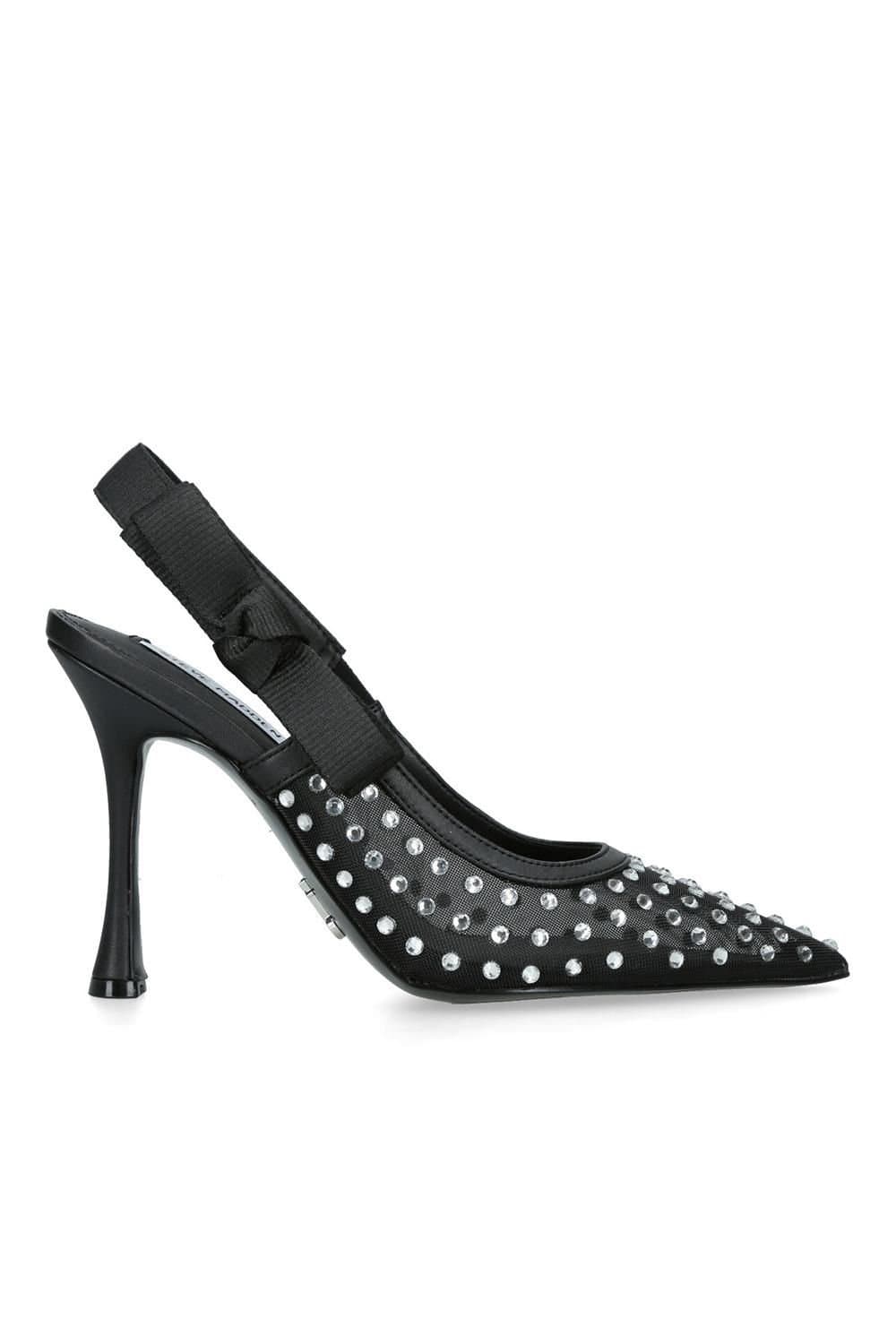 Steve Madden Steve Madden Women's 'Brylie Black' Fabric Heels in Black