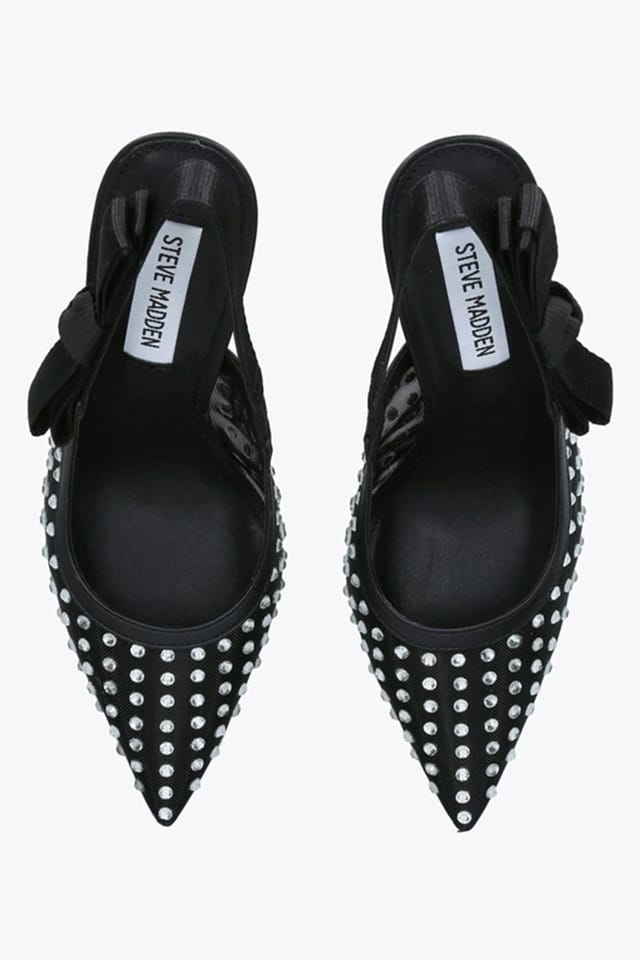 Steve Madden STEVE MADDEN Women's 'Brylie Black' Fabric Heels in Black - 2