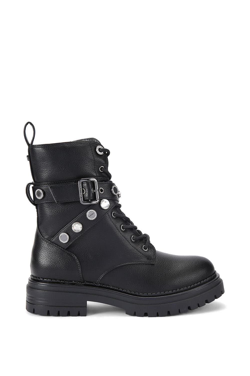Carvela Carvela Women's 'Headline Combat Coin' Boots in Black