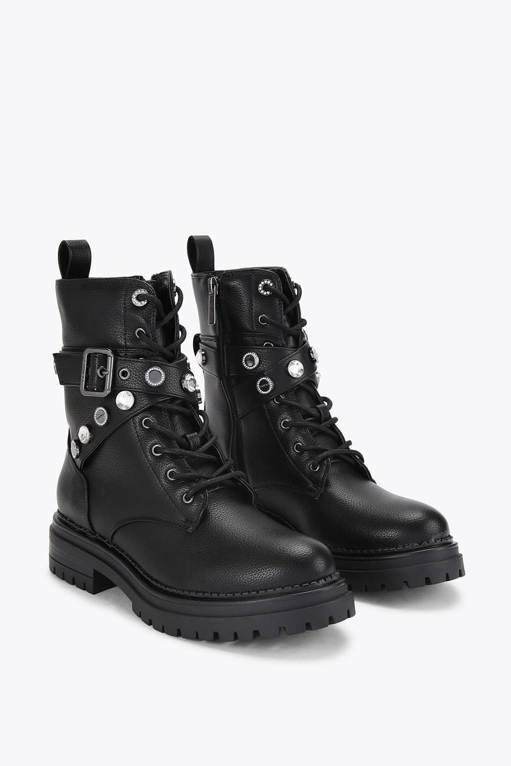 Carvela Carvela Women's 'Headline Combat Coin' Boots in Black - 4