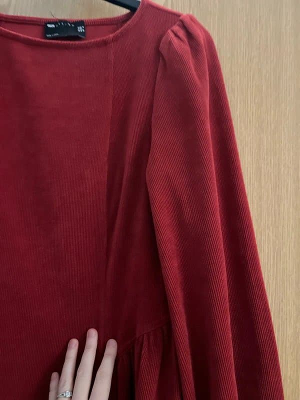 ASOS Velvet ASOS red dress