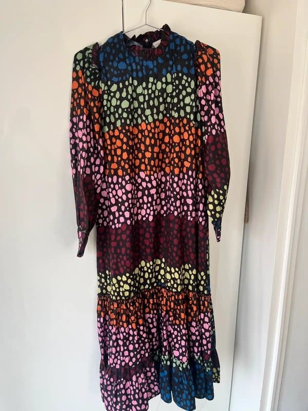 Never Fully Dressed Never fully dressed satin spot maxi