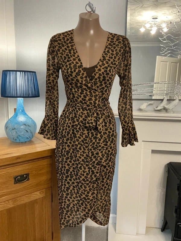 Never Fully Dressed Never fully dressed  uk 6 petite stunning leopard dress new with tags
