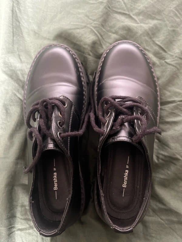 Bershka Platform Lace up Shoes